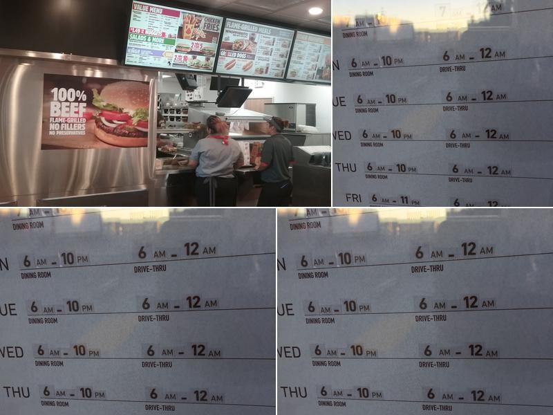Burger King Menu