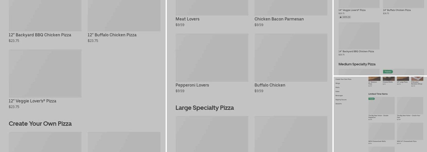 Pizza Hut Menu