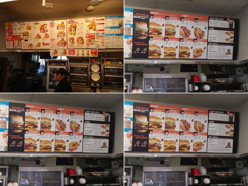 A&W Restaurant Menu