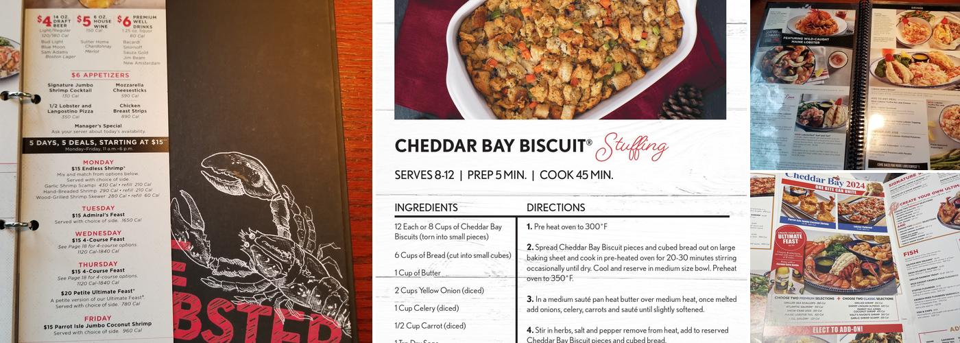 Red Lobster Menu