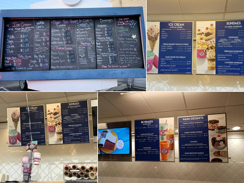 Baskin-Robbins Menu