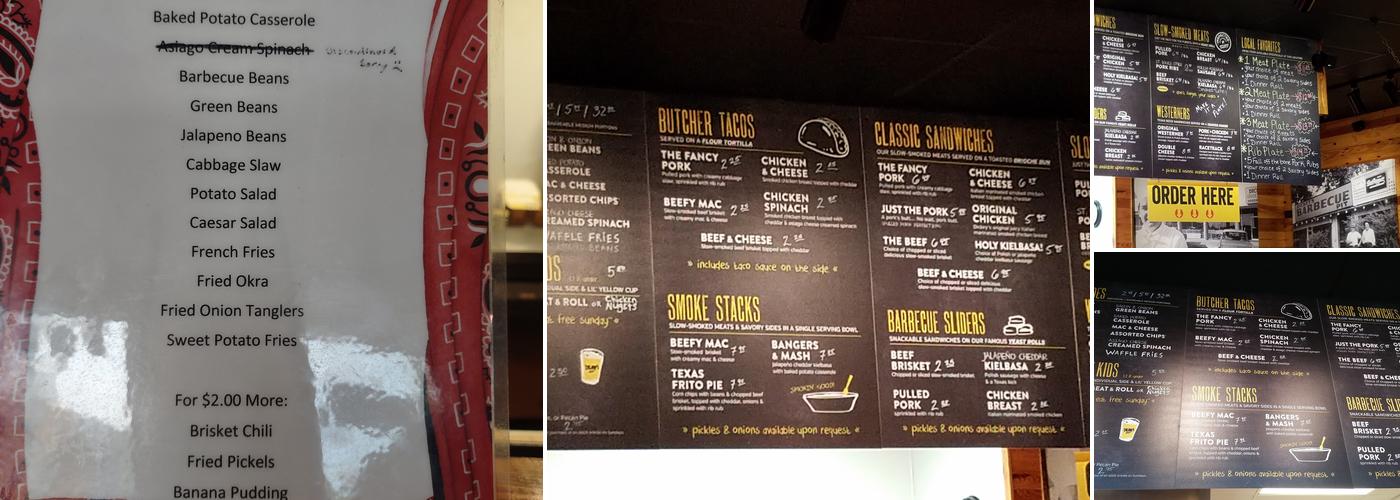 Dickey's Barbecue Pit Menu