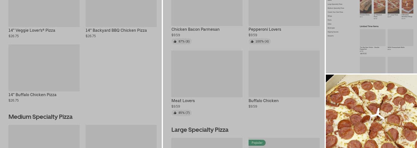 Pizza Hut Menu