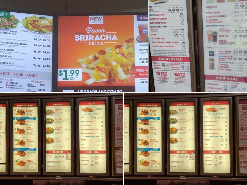 Wendy's Menu