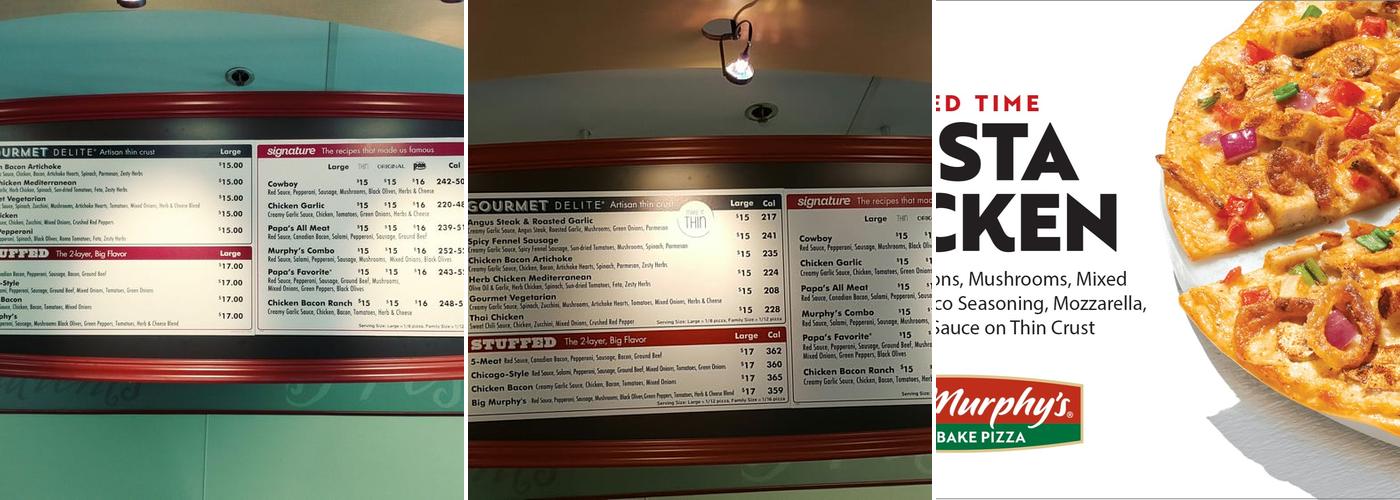 Papa Murphy's | Take 'N' Bake Pizza Menu