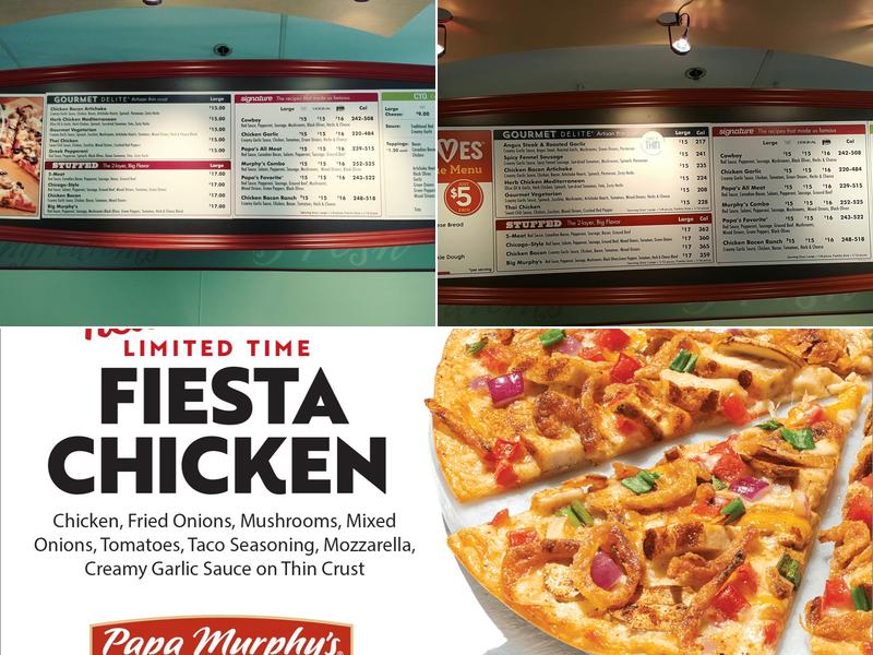Papa Murphy's | Take 'N' Bake Pizza Menu