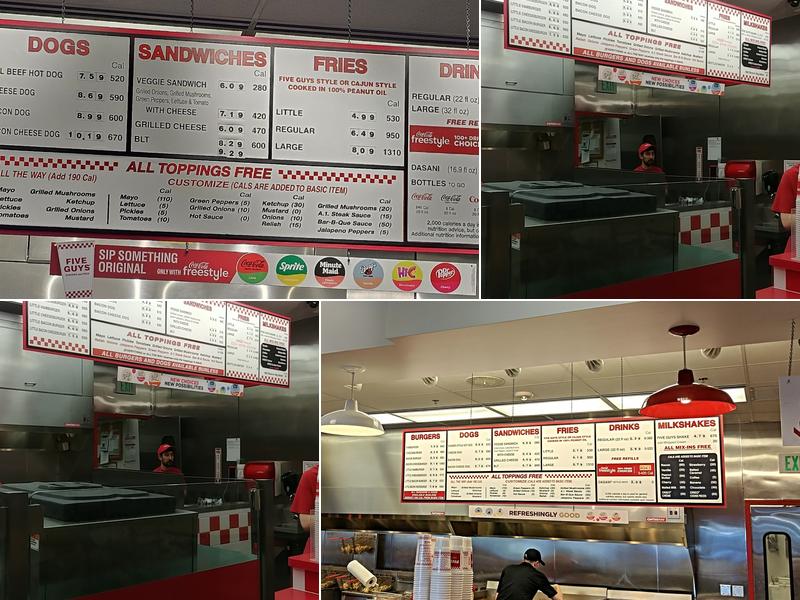 Five Guys Menu