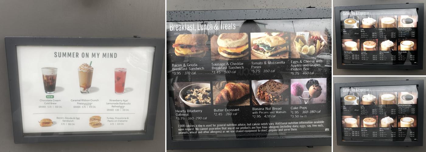 Starbucks Menu