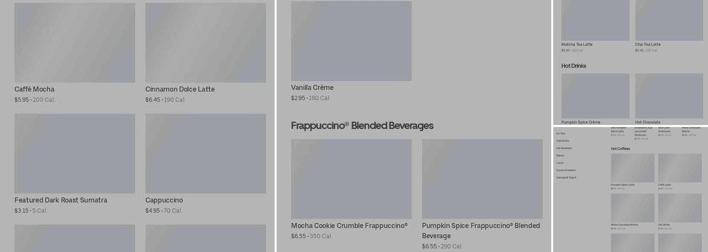 Starbucks Menu