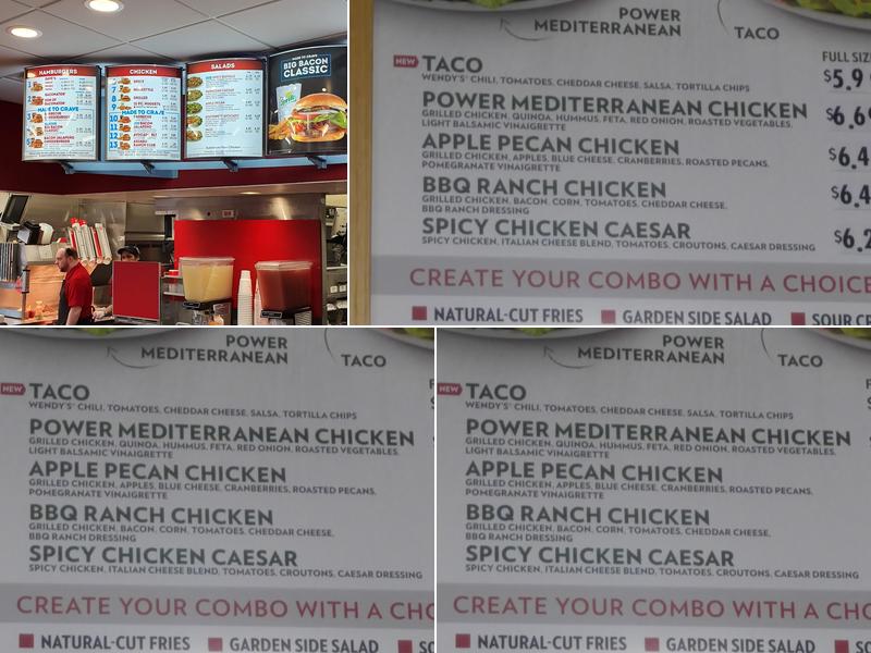 Wendy's Menu