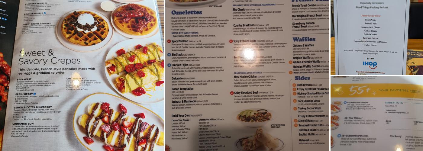 IHOP Menu