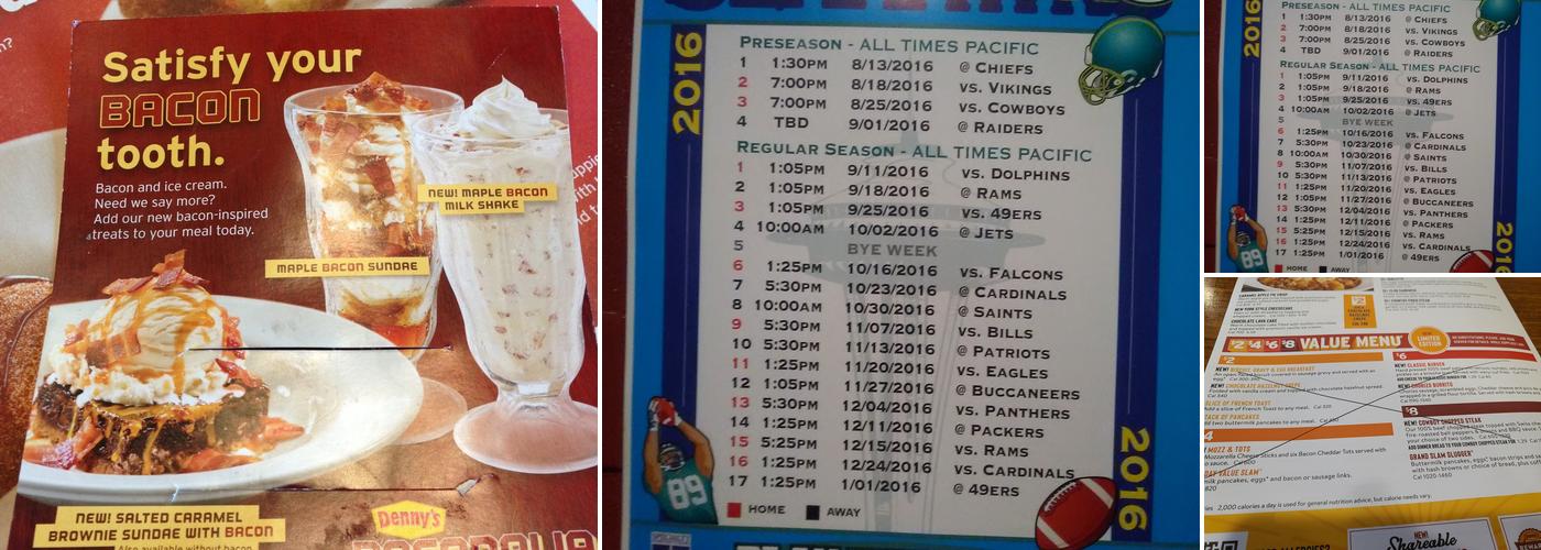 Denny's Menu