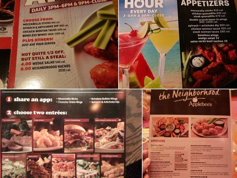 Applebee's Grill + Bar Menu