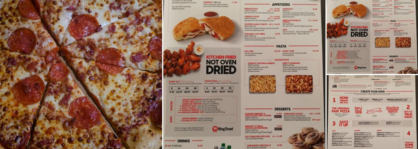 Pizza Hut Menu