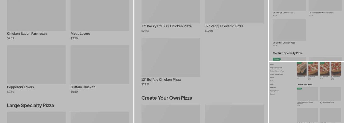 Pizza Hut Menu