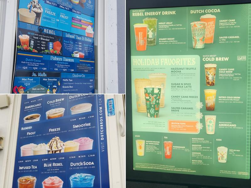 Dutch Bros Coffee Menu