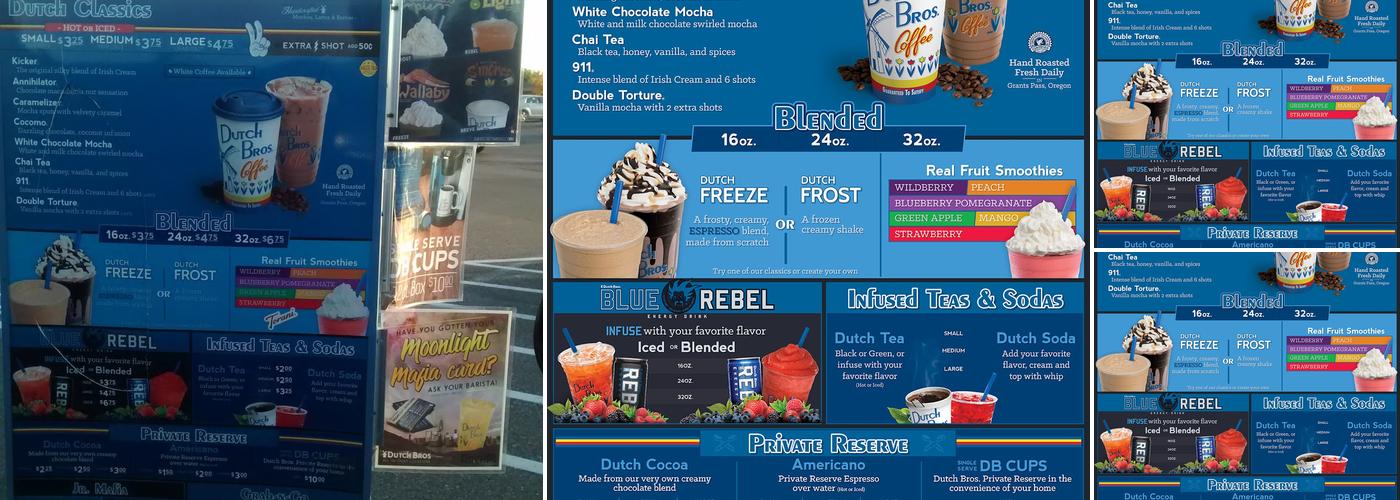 Dutch Bros Coffee Menu