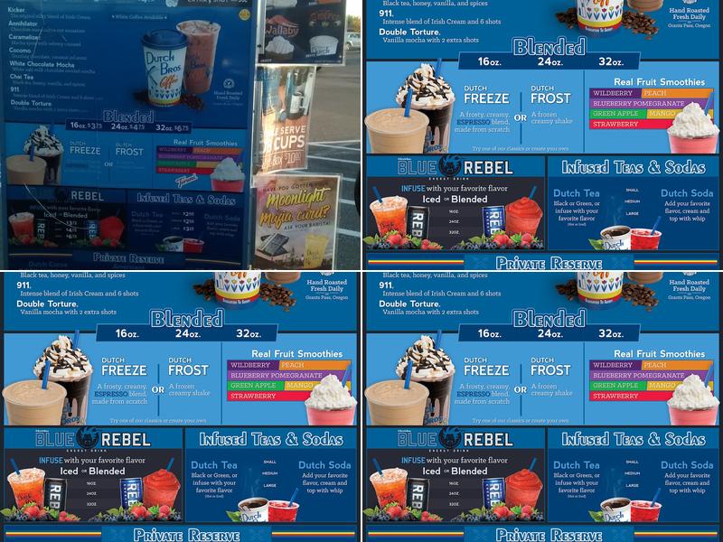 Dutch Bros Coffee Menu