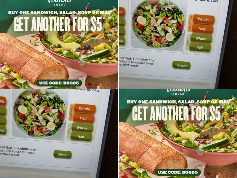 Panera Bread Menu