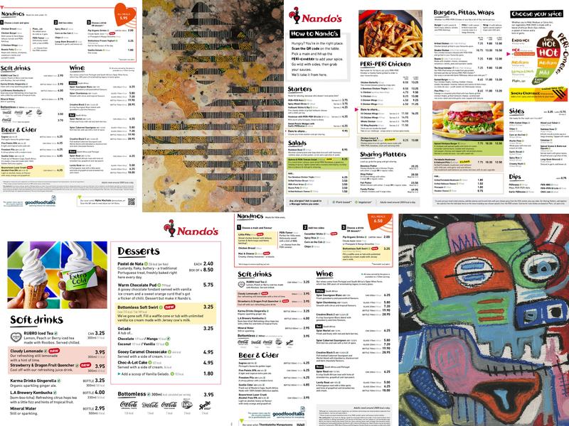 Nando's Basildon - Festival Leisure Menu