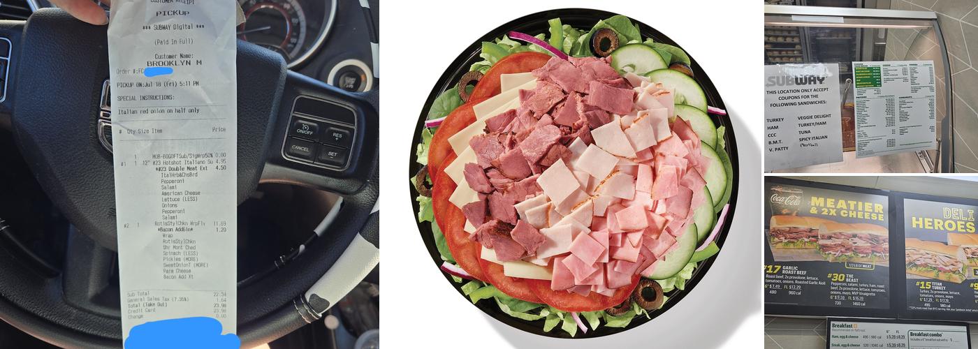 Subway Menu