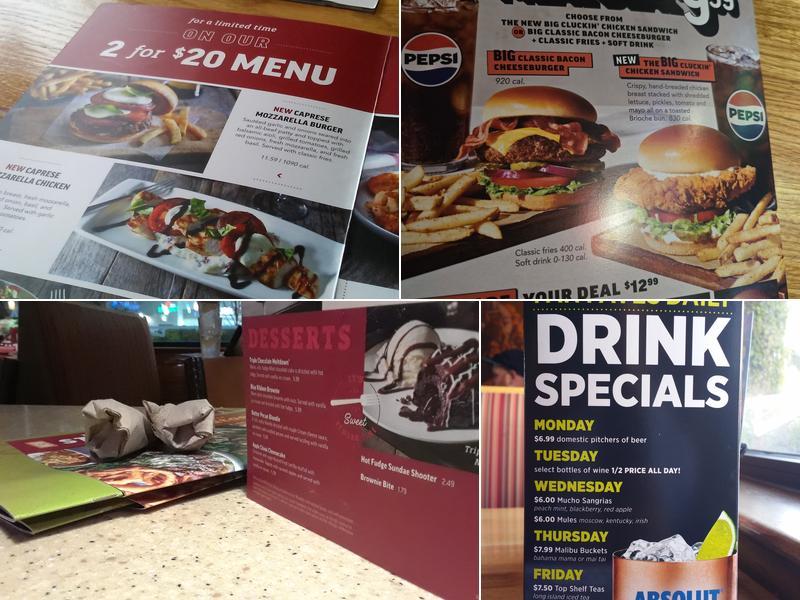Applebee's Grill + Bar Menu