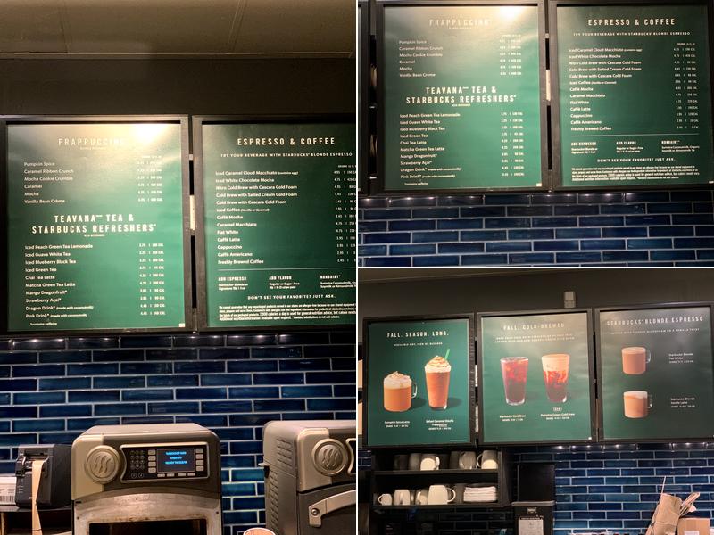 Starbucks Menu