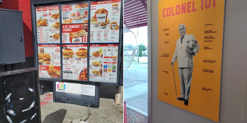 KFC Menu