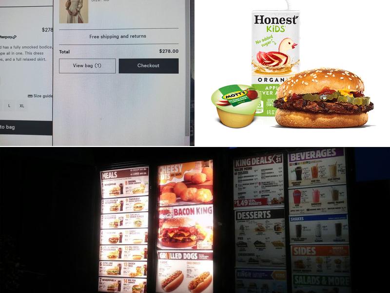Burger King Menu