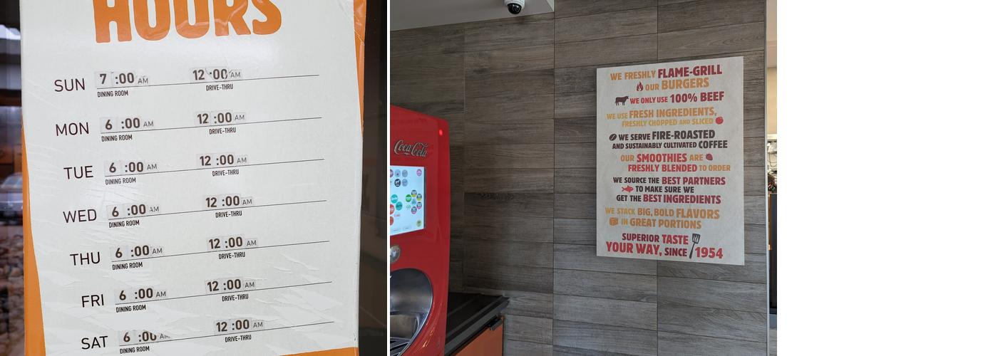 Burger King Menu