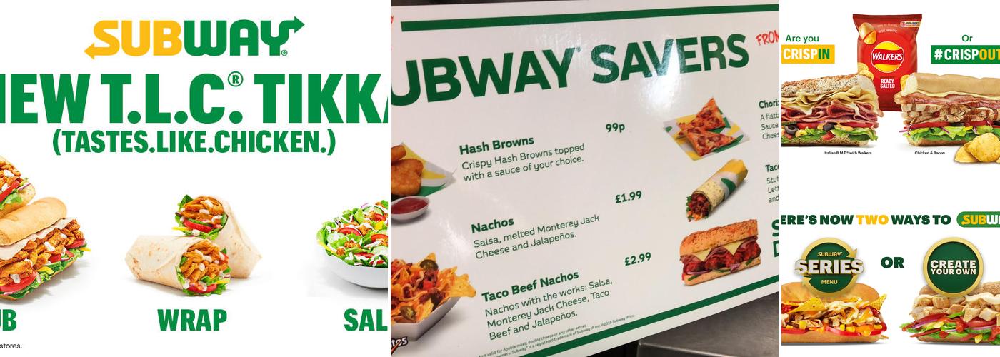 Subway Menu