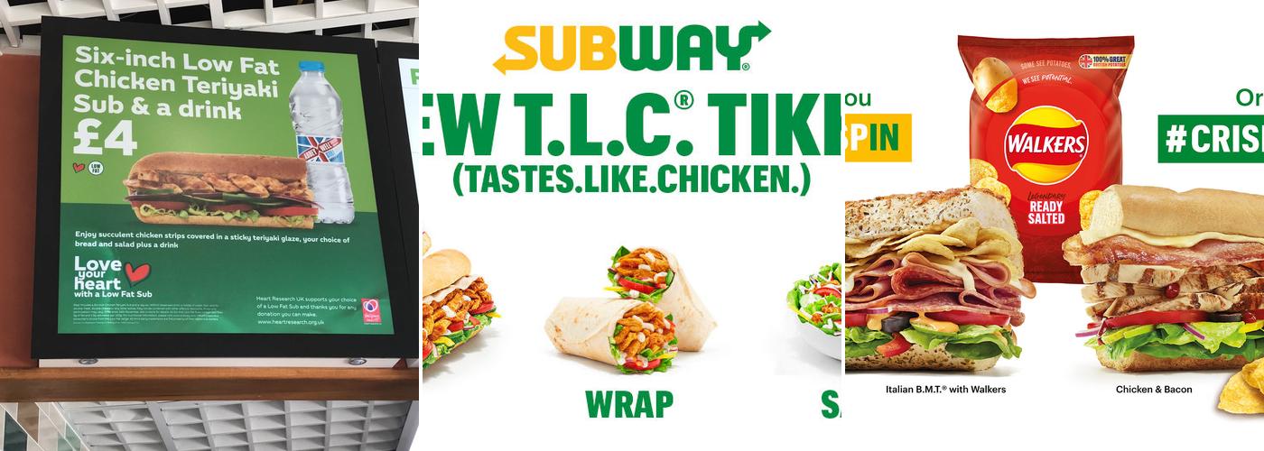 Subway Menu