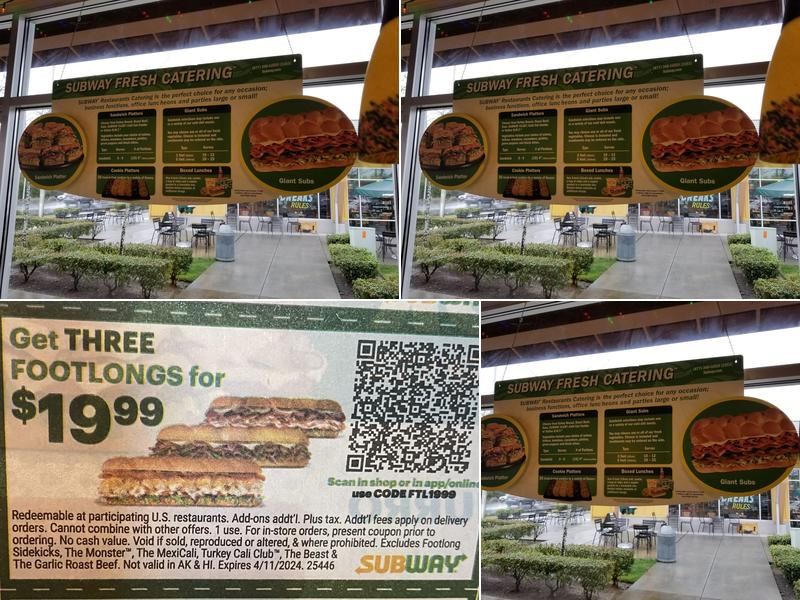 Subway Menu