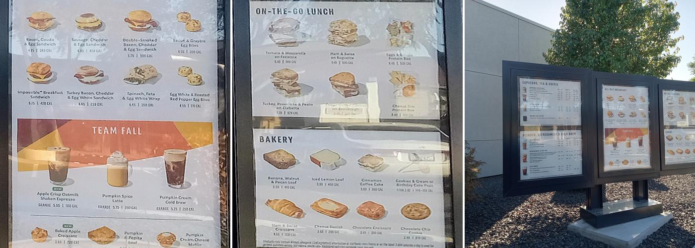 Starbucks Menu