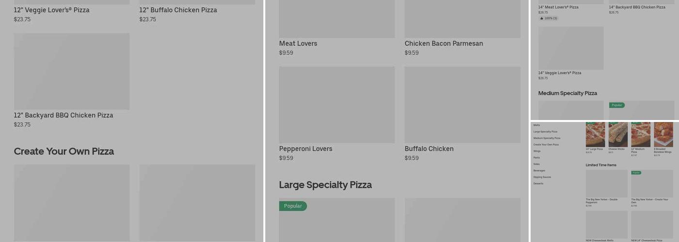 Pizza Hut Menu