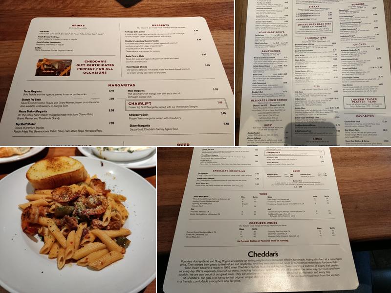Cheddar's Scratch Kitchen Menu