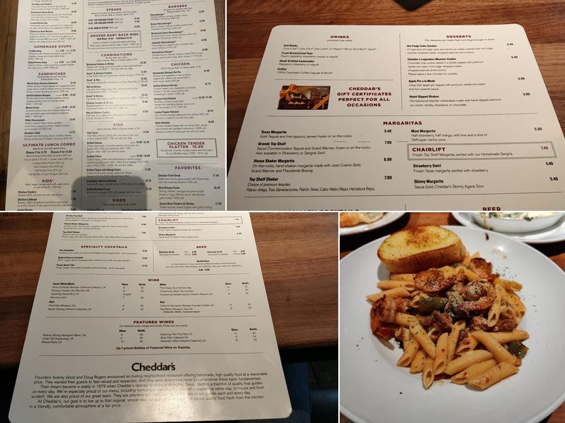 Cheddar's Scratch Kitchen Menu