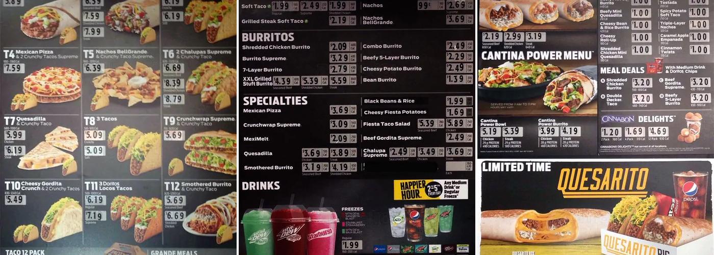 Taco Bell Menu