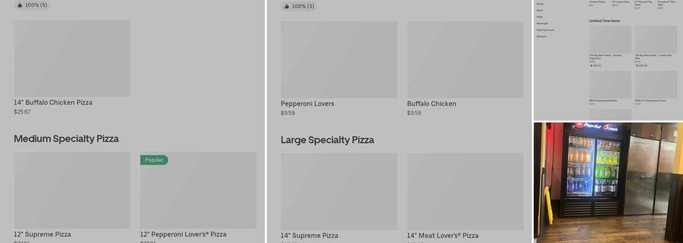 Pizza Hut Menu