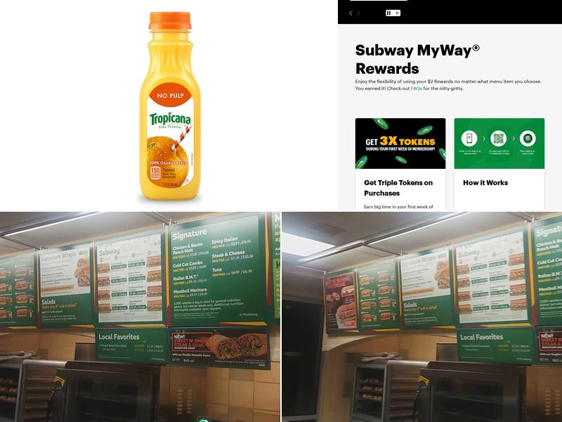 Subway Menu