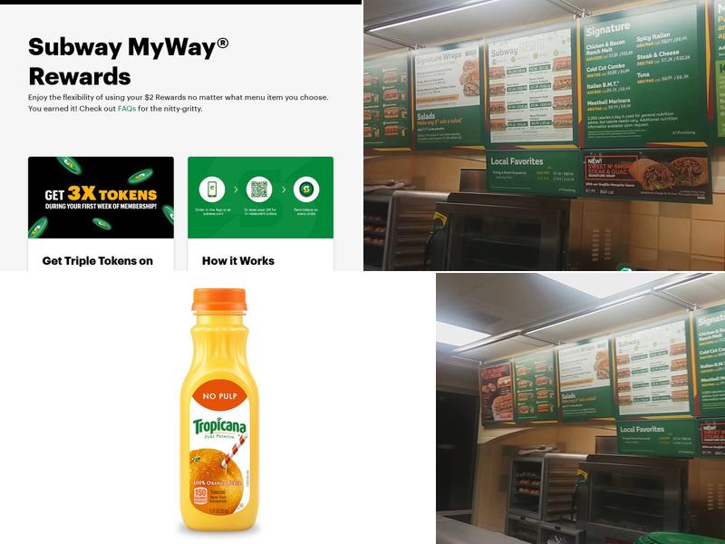 Subway Menu