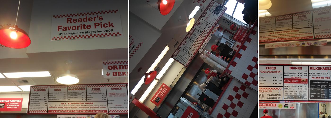Five Guys Menu