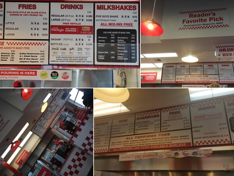 Five Guys Menu
