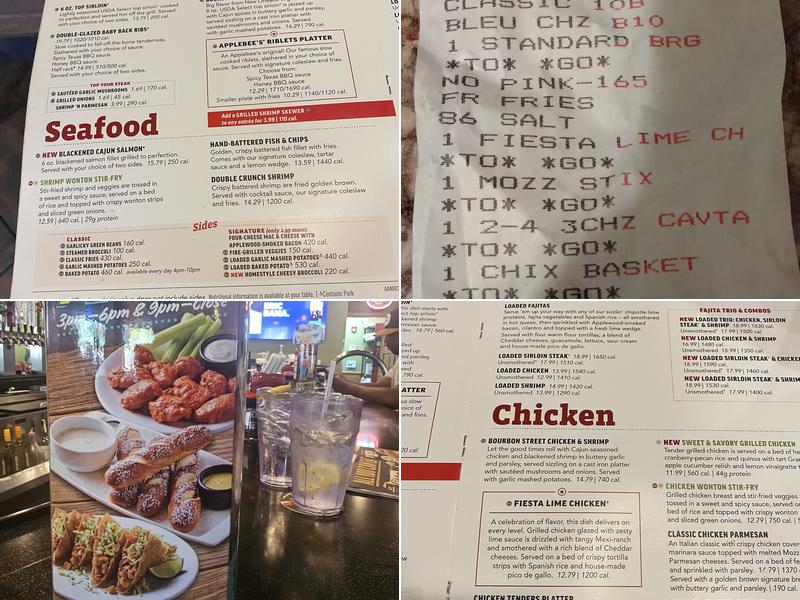 Applebee's Grill + Bar Menu