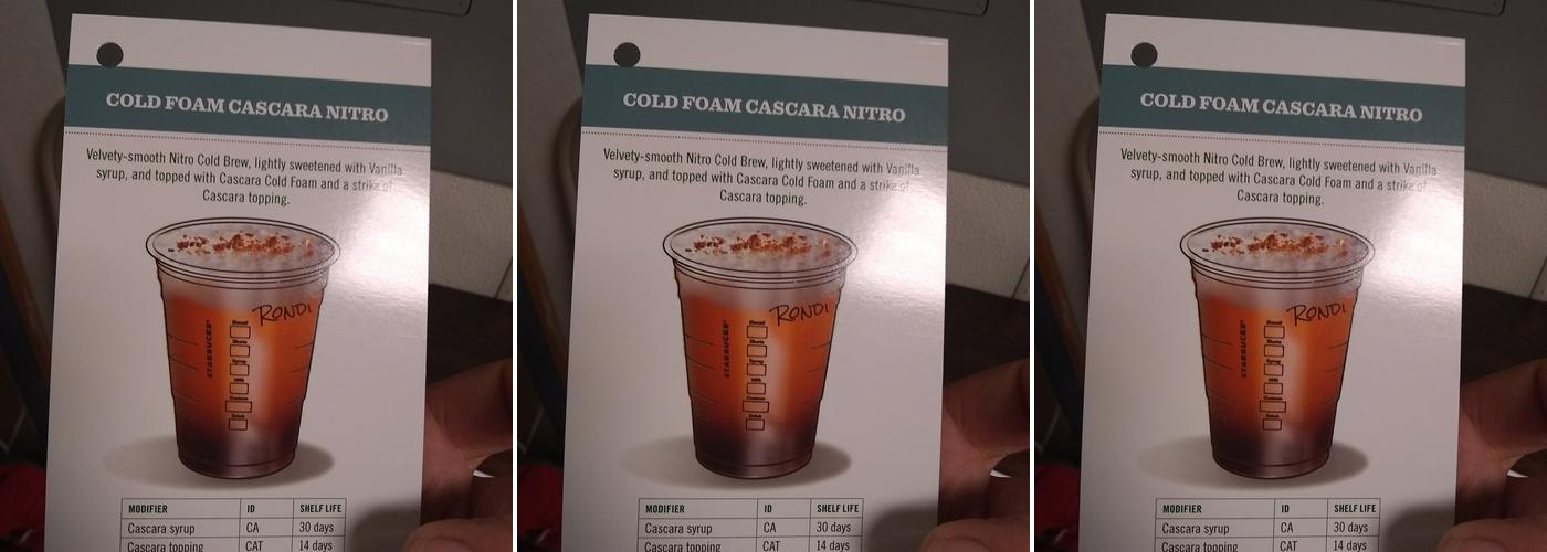 Starbucks Menu