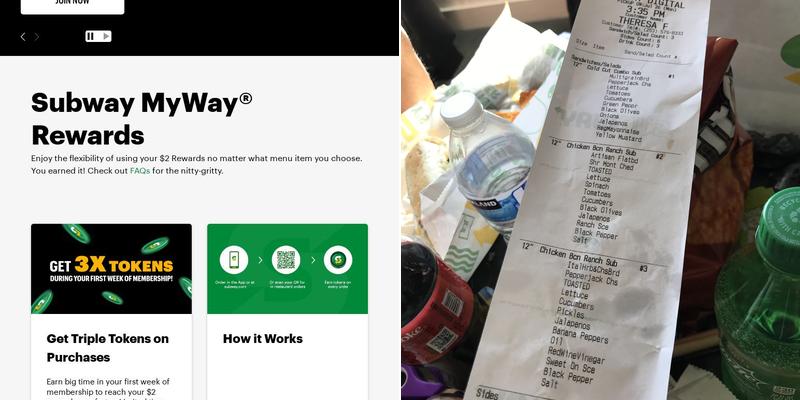 Subway Menu