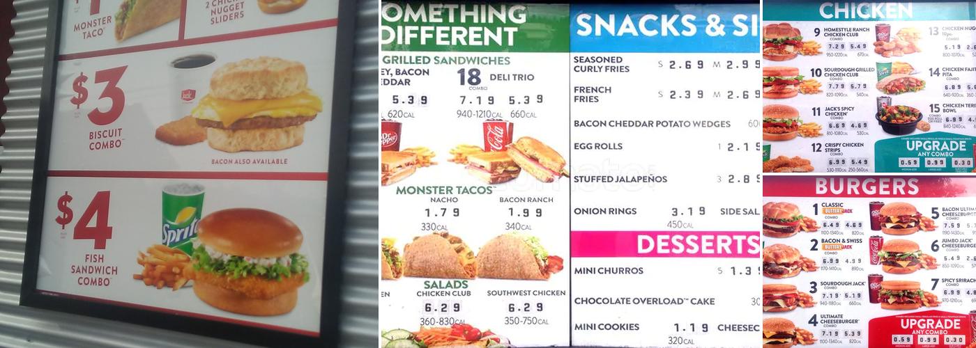 Jack in the Box Menu