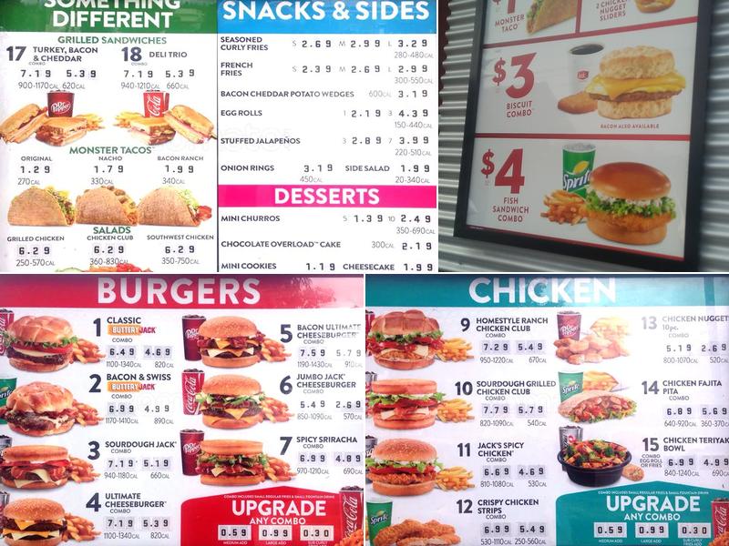 Jack in the Box Menu