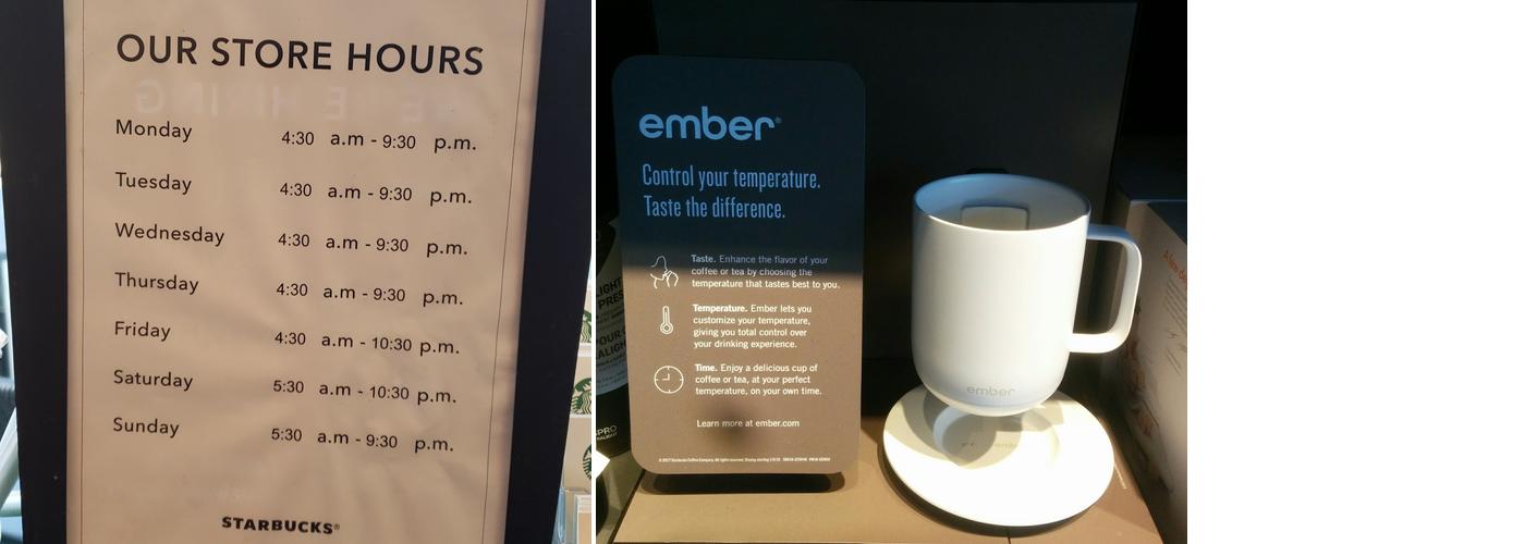 Starbucks Coffee Company Menu