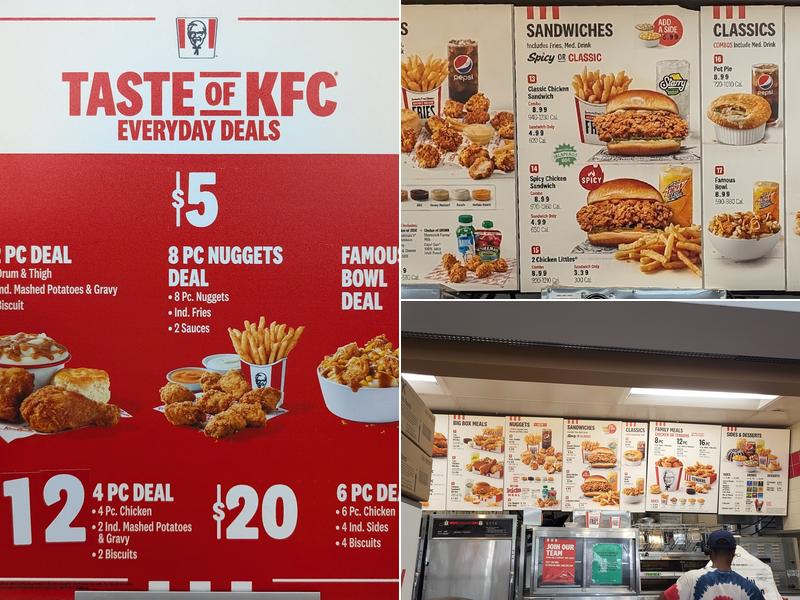 KFC Menu